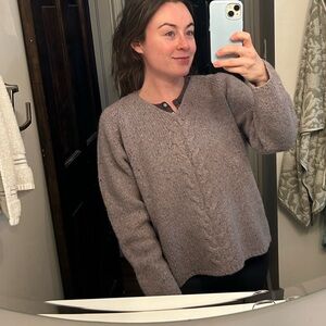 L.L. Bean Women's Sweater in Soft Purple